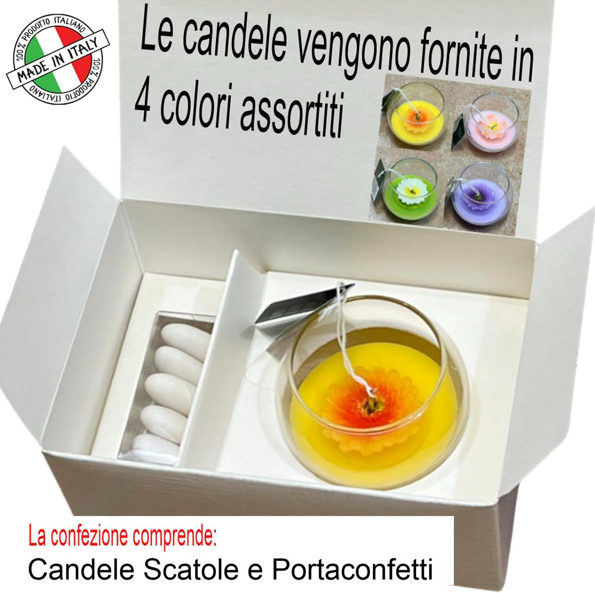 Miniature Di Candele Di Cera Bianche Assortite – 1:12 – Fatte A Mano In Germania – Confezione Originale